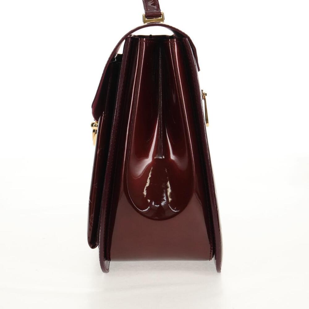 LOUIS VUITTON Monogram Vernis Romaine Hand Bag Rouge Favist M91393 Auth 151670AV - Picture 3 of 16